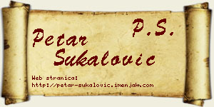 Petar Šukalović vizit kartica